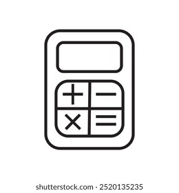 Calculator icon set. Accounting calculator icon.