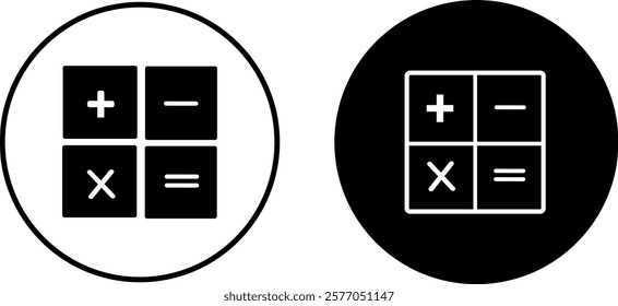 Calculator icon set. Accounting calculator icon, sign and symbol.
