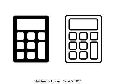 Calculator icon set. Accounting calculator icon. calculator vector