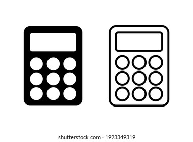 Calculator icon set. Accounting calculator icon. calculator vector