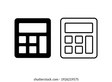 Calculator icon set. Accounting calculator icon. calculator vector