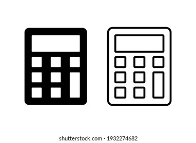 Calculator icon set. Accounting calculator icon. calculator vector