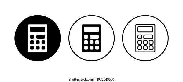 Calculator icon set. Accounting calculator icon. calculator vector