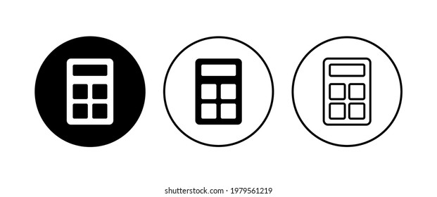 Calculator icon set. Accounting calculator icon. calculator vector