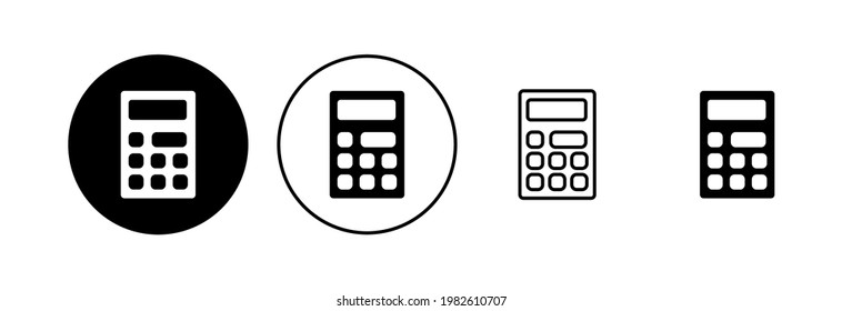 Calculator icon set. Accounting calculator icon. calculator vector
