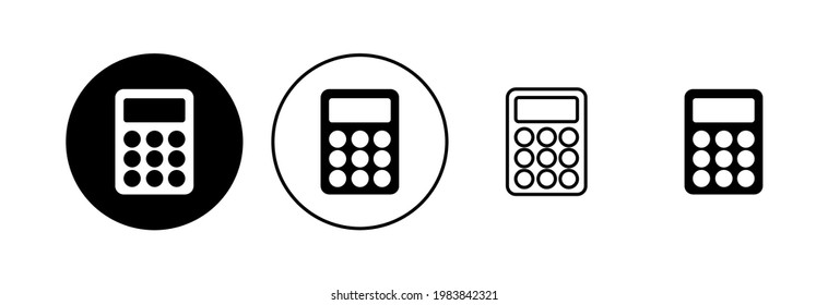 Calculator icon set. Accounting calculator icon. calculator vector