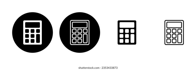 Calculator icon set. Accounting calculator icon. calculator vector