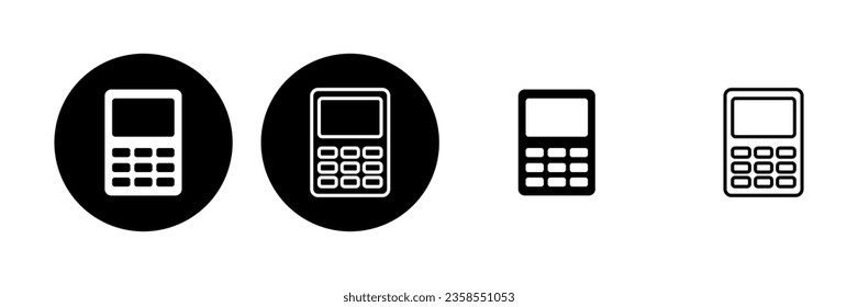Calculator icon set. Accounting calculator icon. calculator vector