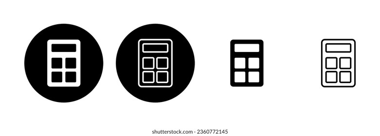 Calculator icon set. Accounting calculator icon. calculator vector