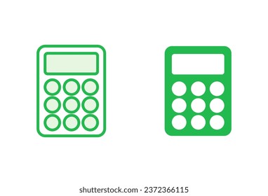 Calculator icon set. Accounting calculator icon. calculator vector