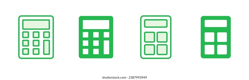 Calculator icon set. Accounting calculator icon. calculator vector