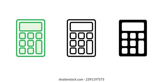 Calculator icon set. Accounting calculator icon. calculator vector