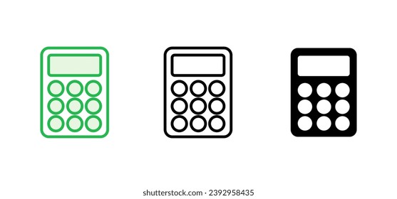Calculator icon set. Accounting calculator icon. calculator vector