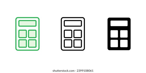 Calculator icon set. Accounting calculator icon. calculator vector
