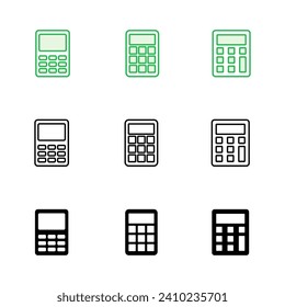 Calculator icon set. Accounting calculator icon. calculator vector