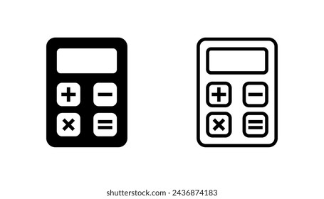 Calculator icon set. Accounting calculator icon. calculator vector