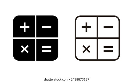 Calculator icon set. Accounting calculator icon. calculator vector