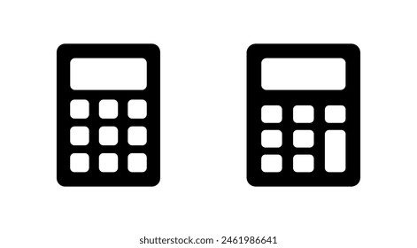 Calculator icon set. Accounting calculator icon. calculator vector