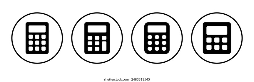 Calculator icon set. Accounting calculator icon. calculator vector