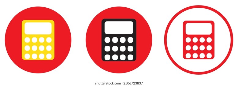 Calculator icon set. Accounting calculator icon. calculator vector