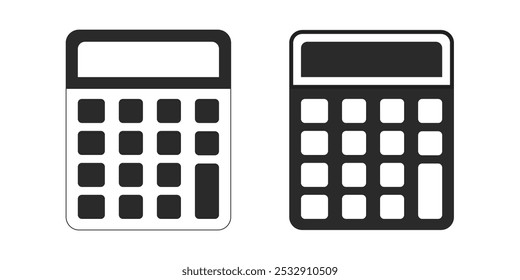 Calculator icon set. Accounting calculator icon. calculator vector isolated on white background