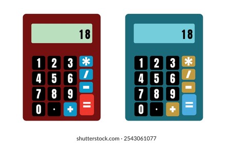 Calculator icon set. Accounting calculator icon. calculator vector