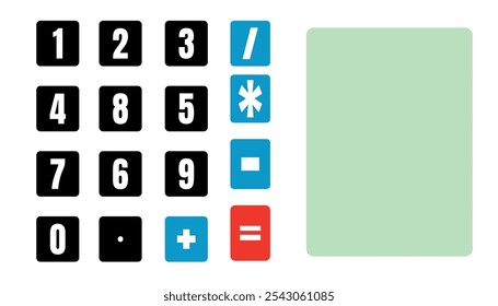 Calculator icon set. Accounting calculator icon. calculator vector