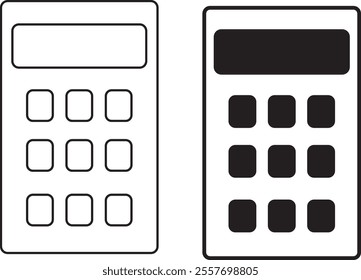 Calculator icon set. Accounting calculator icon. calculator vector