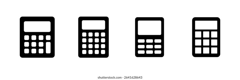 Calculator icon set. Accounting calculator icon. calculator vector
