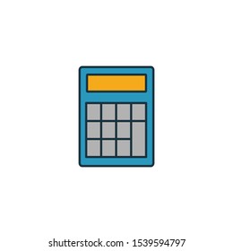 Calculator icon set. Colored creative element from money icons collection. Creative calculator icon for web and mobile design.