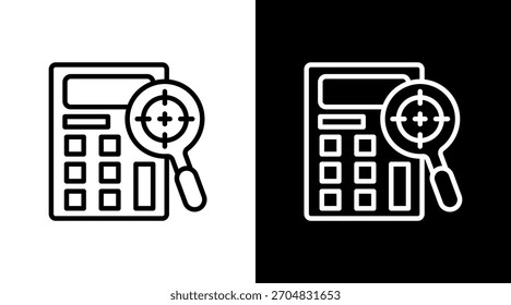 Calculadora con diseño de conjunto de iconos