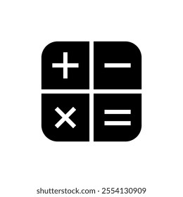 Calculator icon set. Vector illustration.