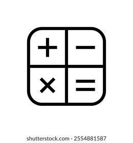 Calculator icon set. Vector illustration.