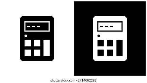 Computersymbol auf weißem und schwarzem Hintergrund