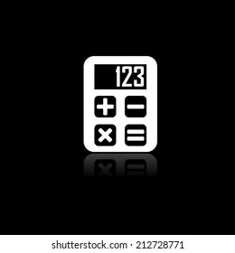 calculator icon with shadow