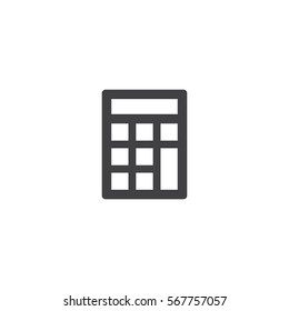 calculator icon. sign design