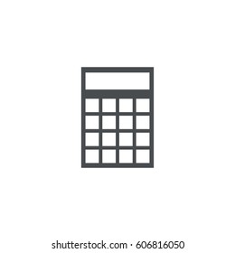 calculator icon. sign design