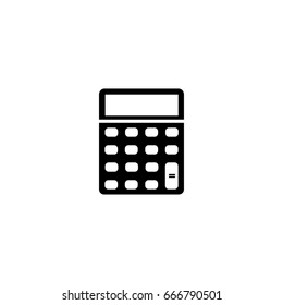 calculator icon. sign design