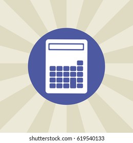 calculator icon. sign design. background
