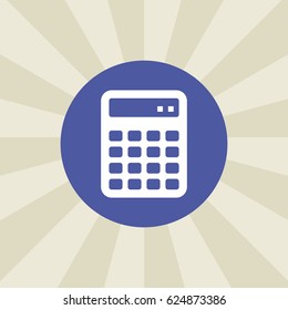 calculator icon. sign design. background