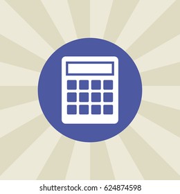 calculator icon. sign design. background