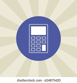 calculator icon. sign design. background