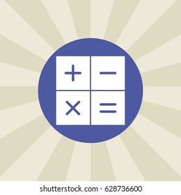 calculator icon. sign design. background