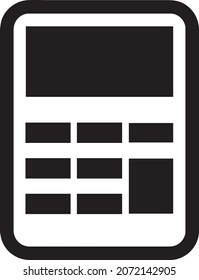 calculator icon. sign design on white background..eps