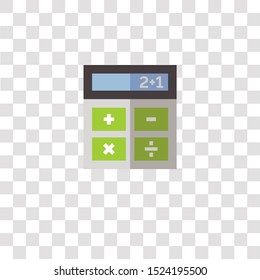 calculator icon sign and symbol. calculator color icon for website design and mobile app development. Simple Element from school elements collection for mobile concept and web apps icon.