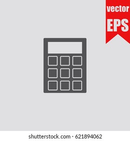 Calculator icon sign symbol logo isolated in flat style.Vector illustration.