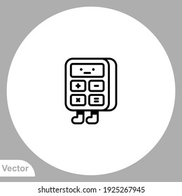 Calculator icon sign vector,Symbol, logo illustration for web and mobile