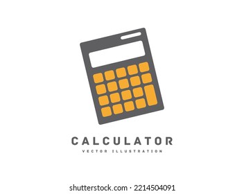 Calculator icon silhouette vector illustration