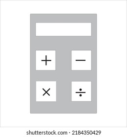 calculator icon simple design 1 vector template eps version 10