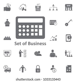 calculator icon. Simple element illustration. Business icons universal for web and mobile on white background